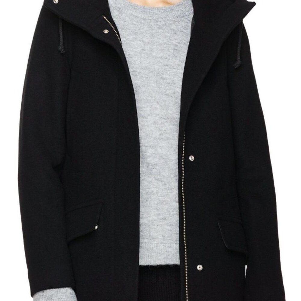 Wilfred Free Aritzia Black Wool Gemma Coat XXS